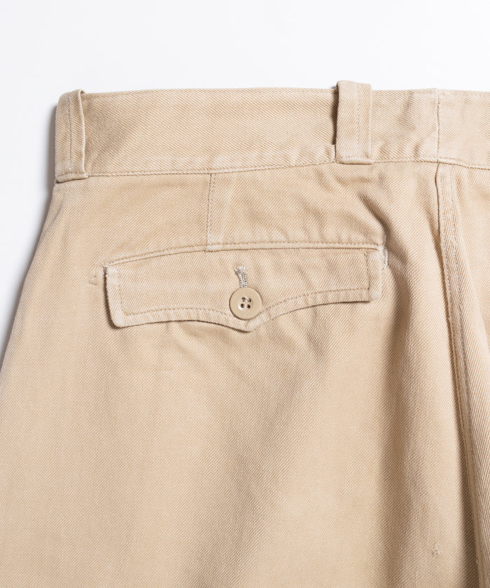 1950-60’s FRENCH ARMY M52 CHINO PANTS - 23 ‐ 2