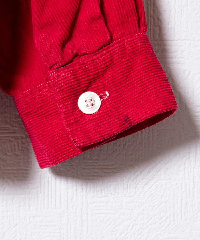 1950's FLEX-O-RIB OPEN COLLAR SHIRT CORDUROY
