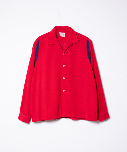 1950's FLEX-O-RIB OPEN COLLAR SHIRT CORDUROY