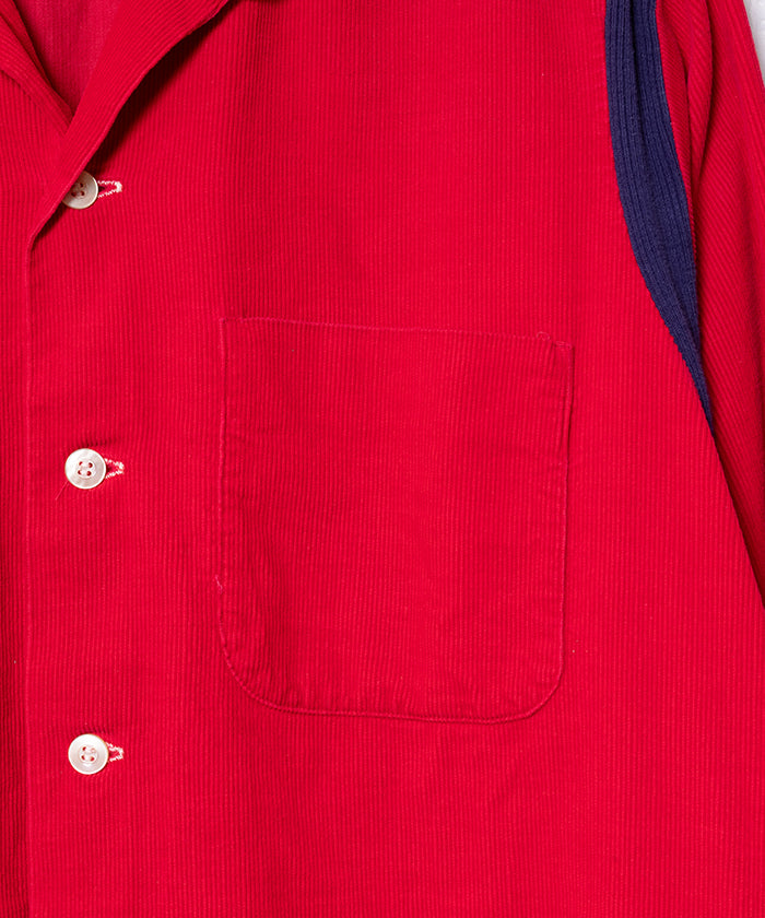 1950's FLEX-O-RIB OPEN COLLAR SHIRT CORDUROY