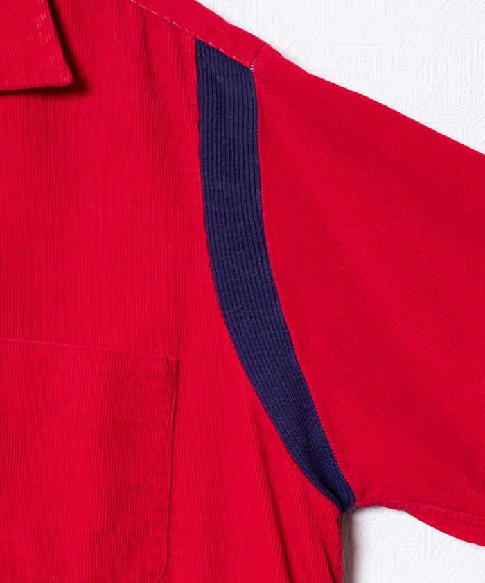 1950's FLEX-O-RIB OPEN COLLAR SHIRT CORDUROY