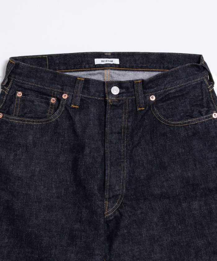 【INTÉRIM】1953XX SHUTTLE DENIM TROUSERS - BLACK / インテリム 1953XX シャトル デニム トラウザーズ 2024AW 新作 正規取扱店 神奈川 鎌倉 通販 オンラインショップ 服