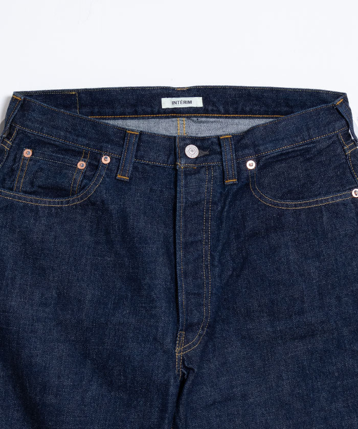 【INTÉRIM】1953XX SHUTTLE DENIM TROUSERS - NAVY / インテリム 1953XX シャトル デニム トラウザーズ 2024AW 新作 正規取扱店 神奈川 鎌倉 通販 オンラインショップ 服