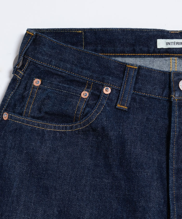 【INTÉRIM】1953XX SHUTTLE DENIM TROUSERS - NAVY / インテリム 1953XX シャトル デニム トラウザーズ 2024AW 新作 正規取扱店 神奈川 鎌倉 通販 オンラインショップ 服