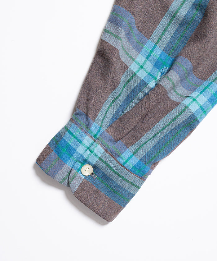 1960-70's BRENT OPEN COLLAR SHIRT VISCOSE RAYON