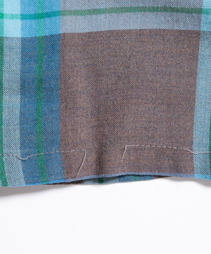 1960-70's BRENT OPEN COLLAR SHIRT VISCOSE RAYON