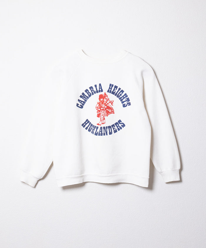 1960's CREW NECK SWEATSHIRT CAMBRIA HEIGHTS HIGHLANDERS - A'r139 Kamakura