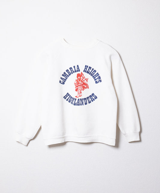 1960's CREW NECK SWEATSHIRT CAMBRIA HEIGHTS HIGHLANDERS - A'r139 Kamakura