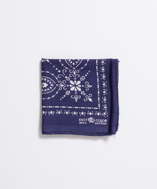 1960’s USA BANDANA ELEPHANT BRAND TRUNK UP - NAVY