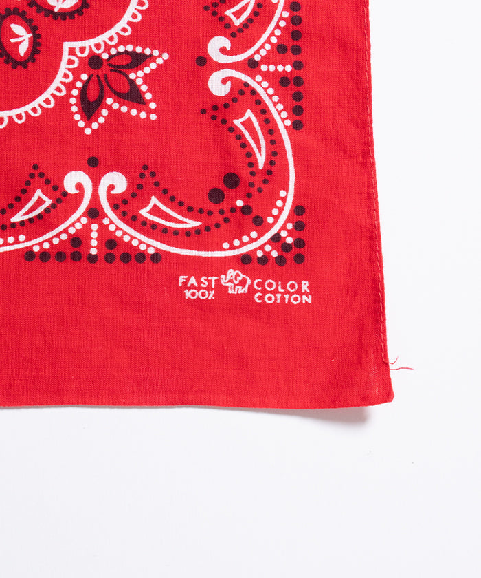 1960’s USA BANDANA RN13980 ELEPHANT BRAND - RED 1
