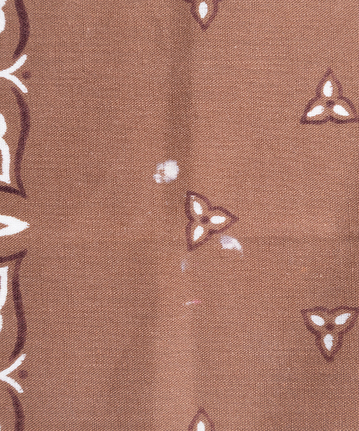 1960’s USA BANDANA RN14193 CLOVER - BROWN 2