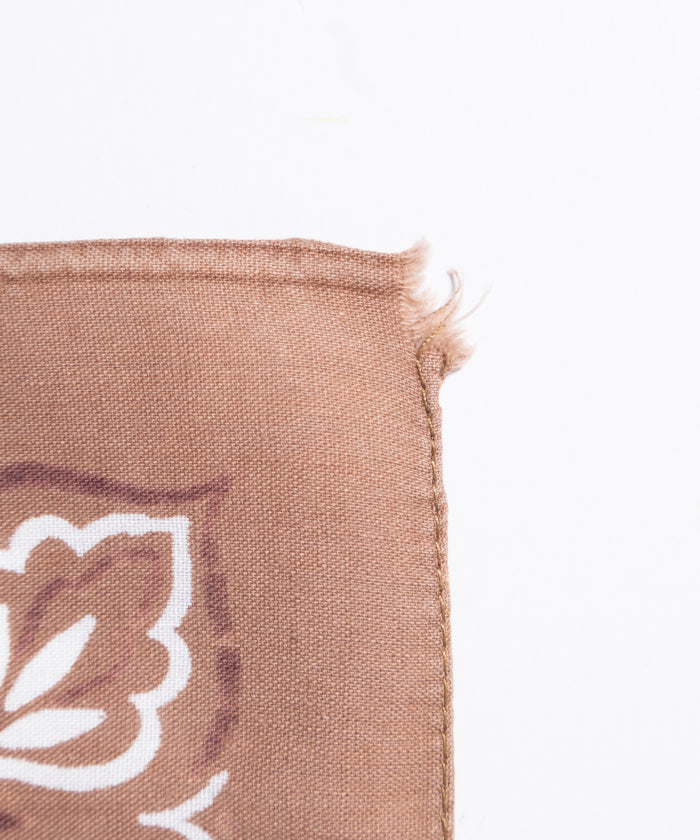 1960’s USA BANDANA RN14193 CLOVER - BROWN 2