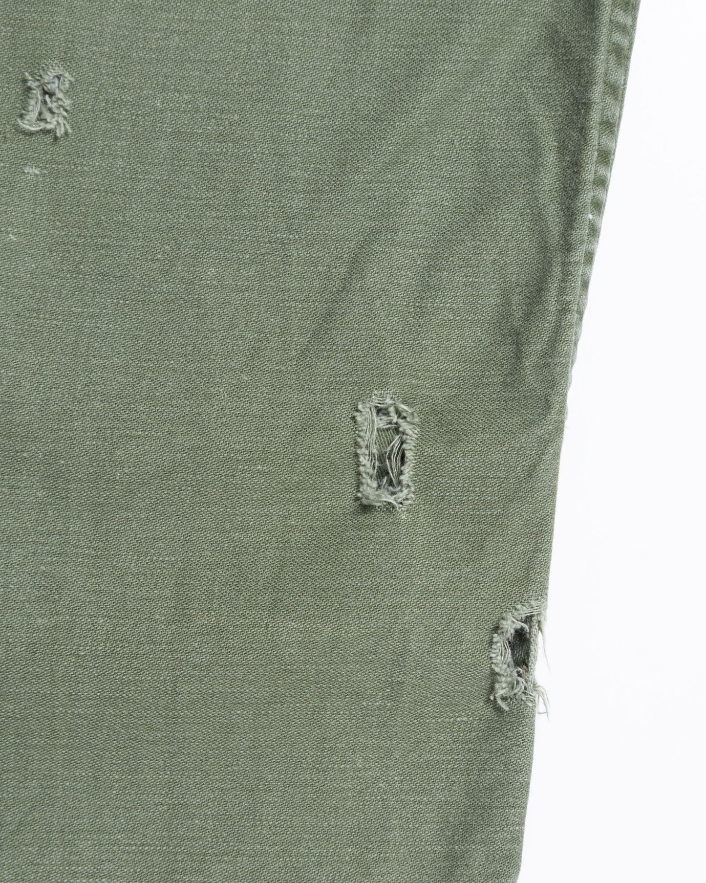 1960's US ARMY UTILITY BAKER PANTS WITH SIDE BUTTON ADJUSTER