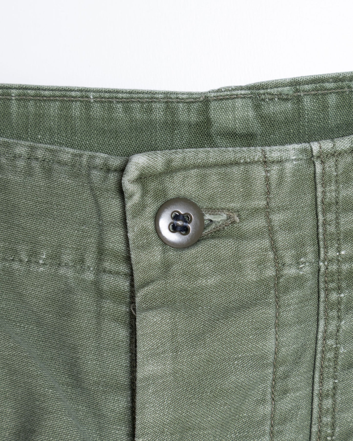 1960's US ARMY UTILITY BAKER PANTS WITH SIDE BUTTON ADJUSTER
