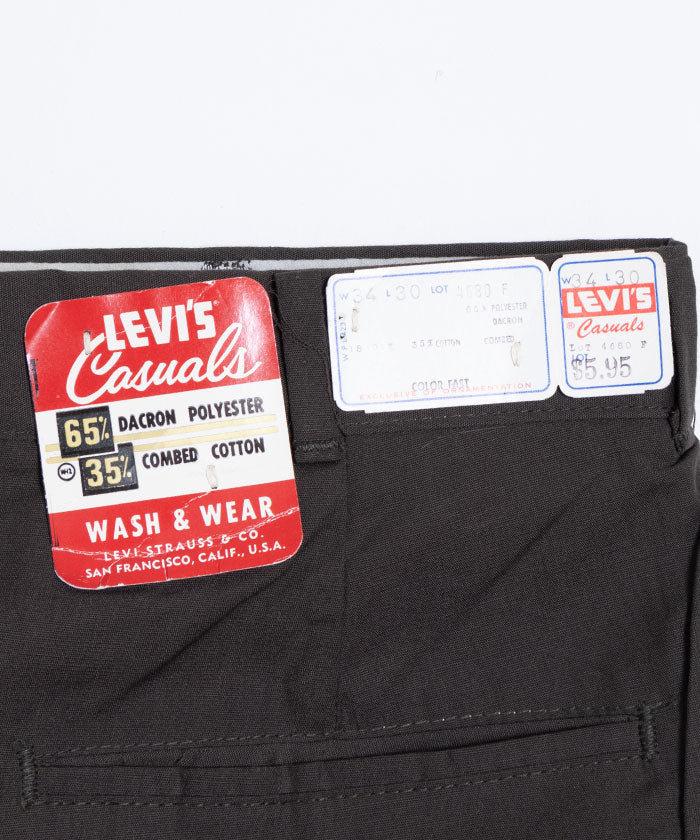 【LEVI'S】1960's LEVI’S CASUALS BIG“E” TROUSERS / リーバイス カジュアルズ ビッグE トラウザーズ デッドストック レア 古着 ヴィンテージ ビンテージ 通販 オンラインショップ