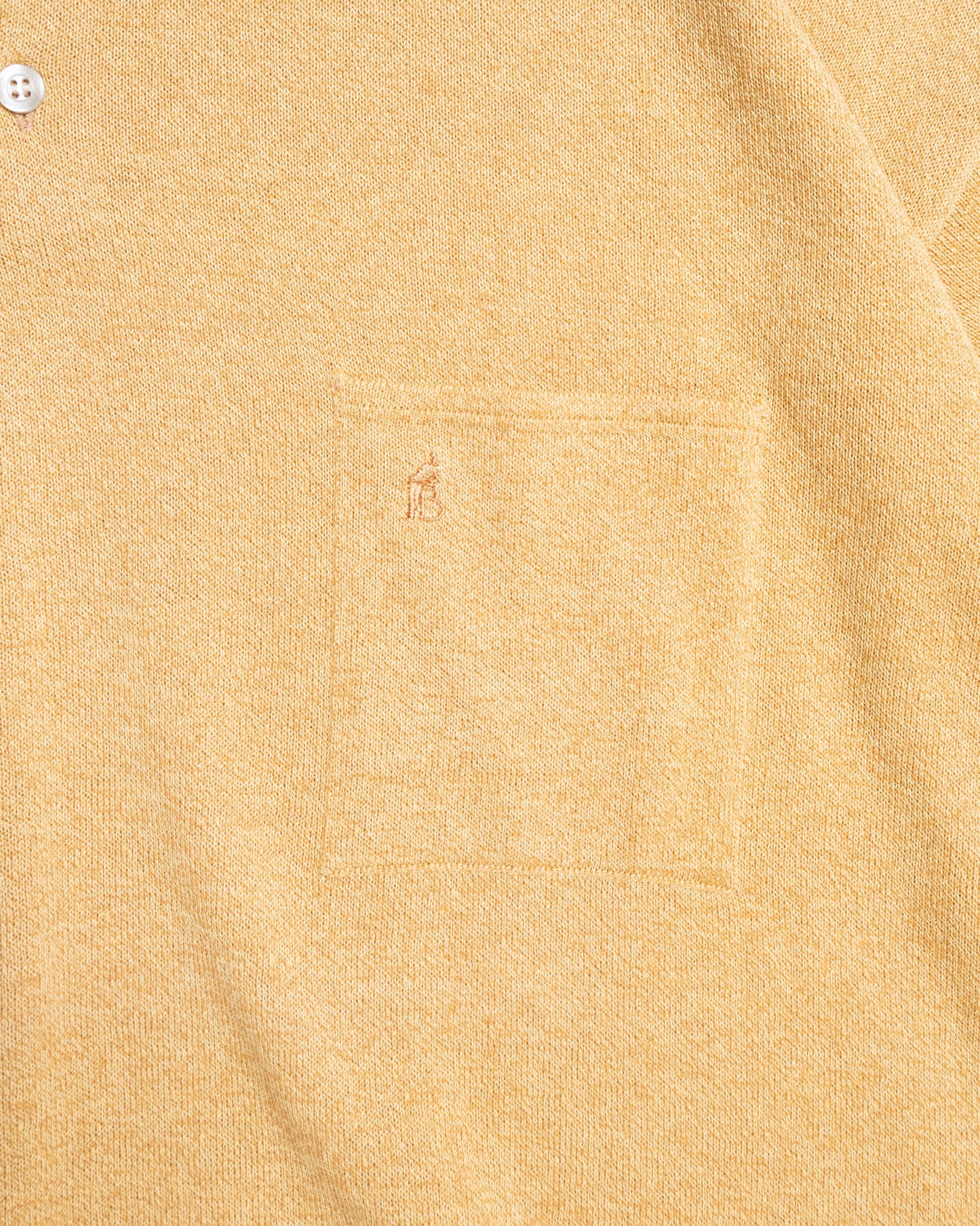 1970's GUY DE BERAC S/S POLO SHIRT DEADSTOCK - MUSTARD