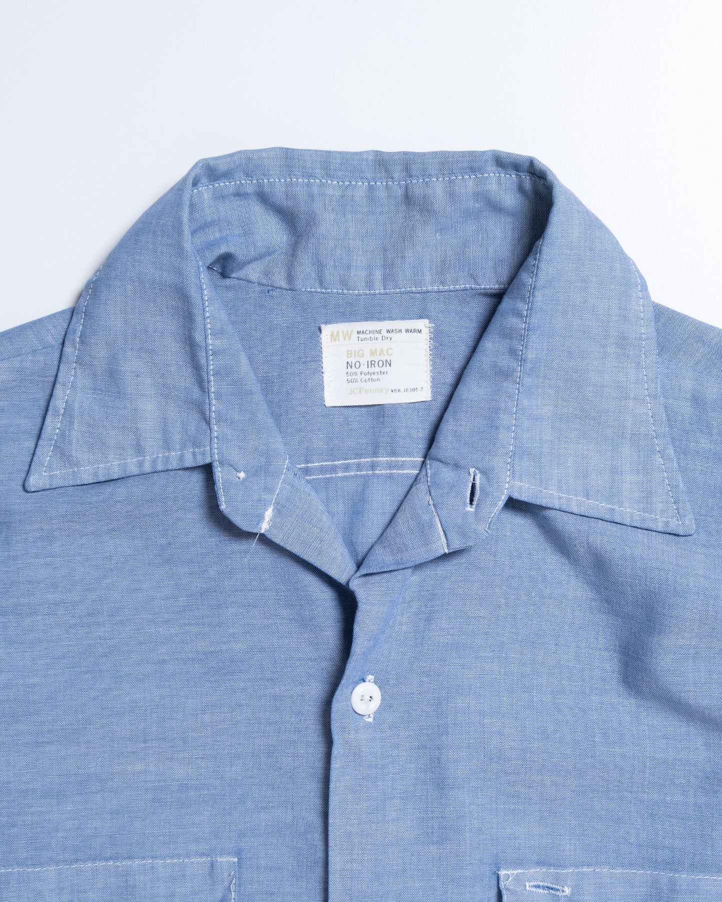 1970's JC PENNY BIG MAC CHAMBRY SHIRT - 2