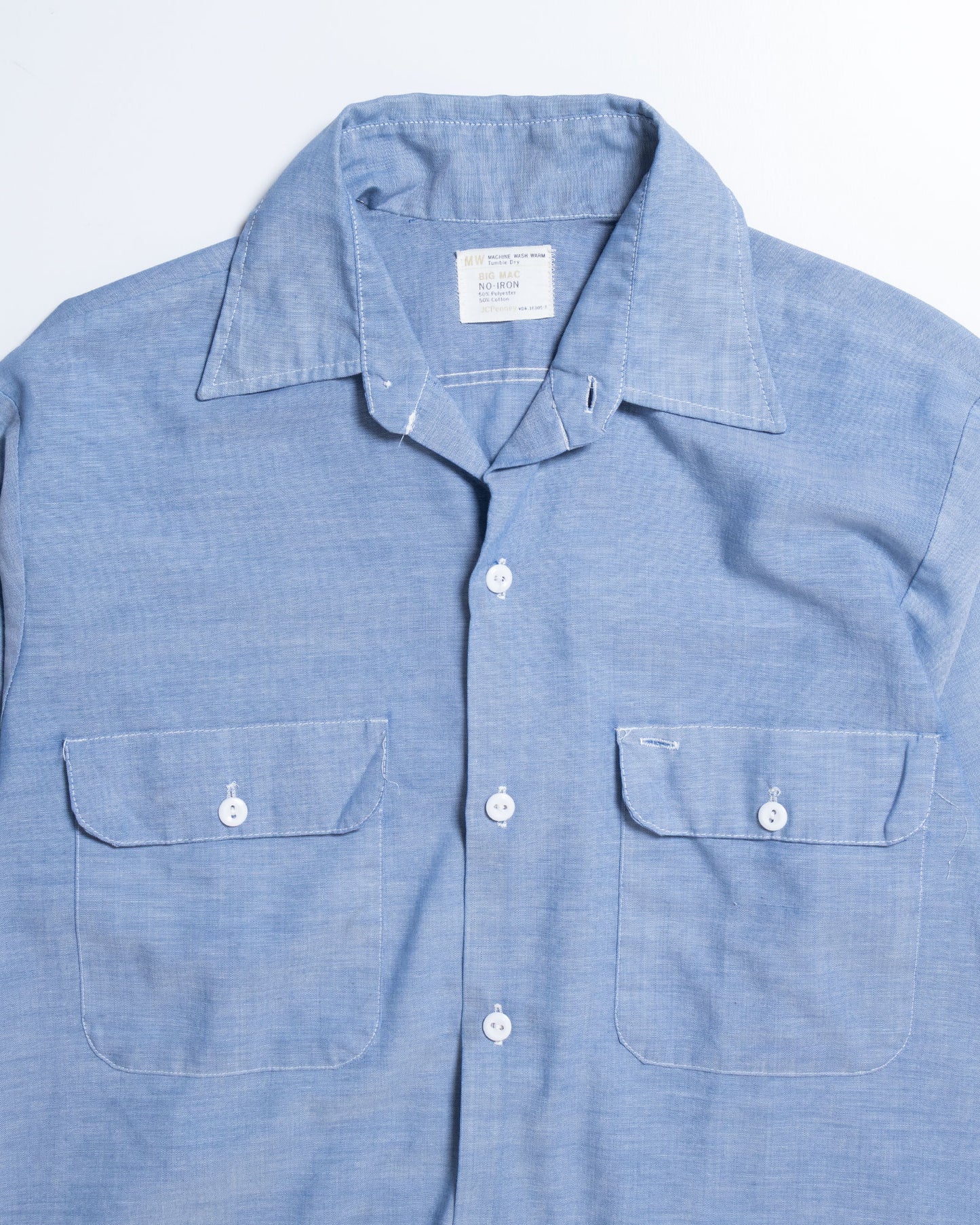1970's JC PENNY BIG MAC CHAMBRY SHIRT - 2