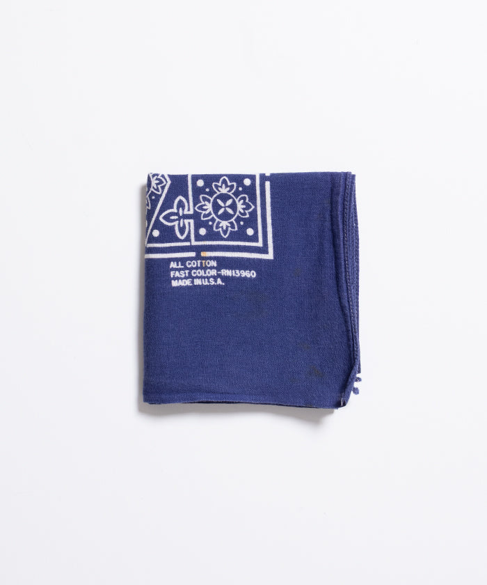 1970’s USA BANDANA RN13960 - NAVY