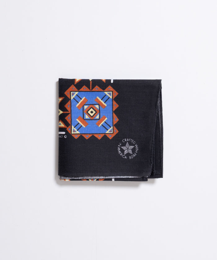 1980’s USA BANDANA RN16463 CHIEF DEADSTOCK / アメリカ製バンダナ ネイティブアメリカン チーフ デッドストック ARZACH KAMAKURA オンラインショップ 通販