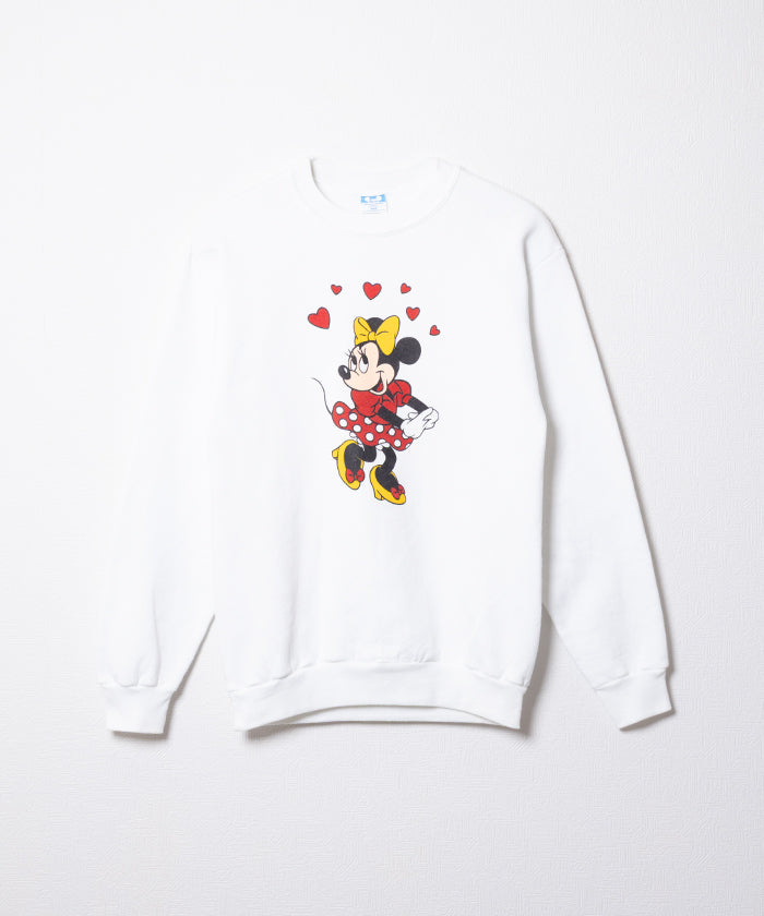 1980's WALT DISNEY CREW NECK SWEATSHIRT MINNIE MOUSE - A'r139 Kamakura