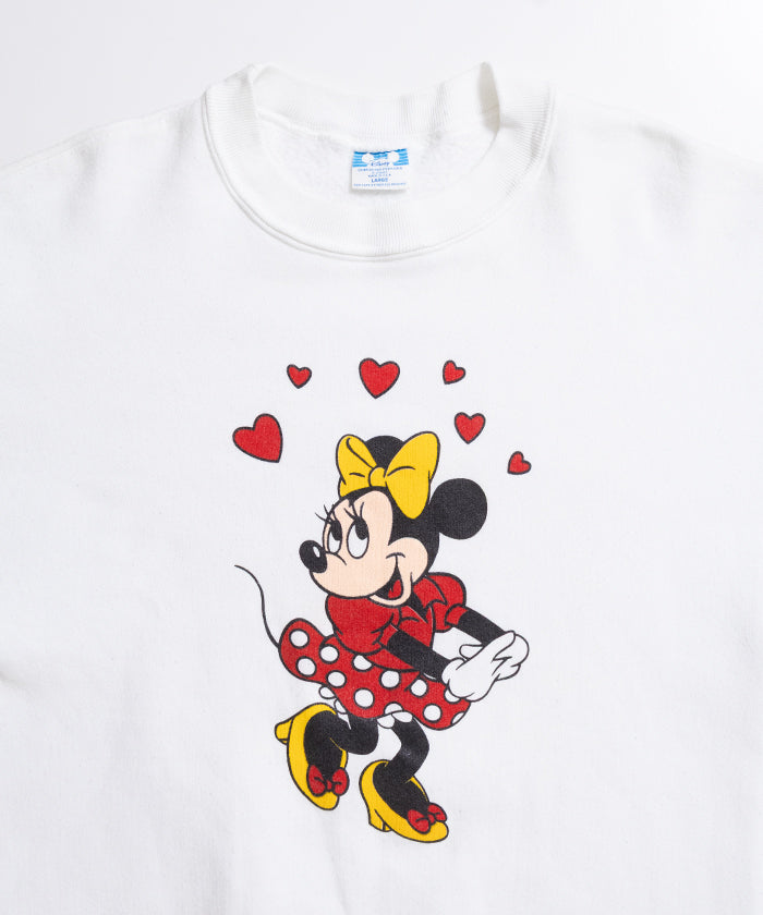 1980's WALT DISNEY CREW NECK SWEATSHIRT MINNIE MOUSE - A'r139 Kamakura