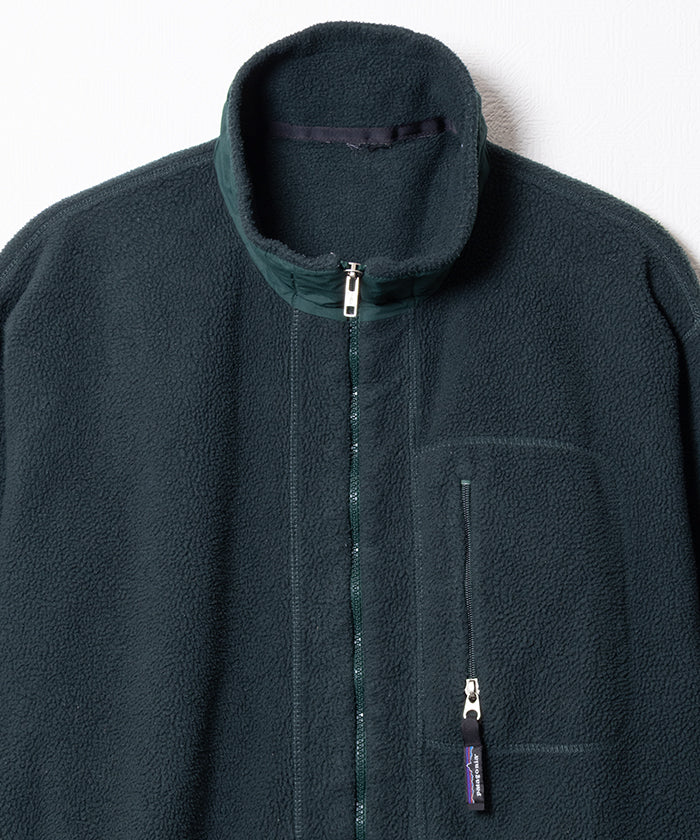 1990's PATAGONIA SYNCHILA FLEECE JACKET MADE IN USA / パタゴニア シンチラ フリース ジャケット アメリカ製 古着 ヴィンテージ ビンテージ ハンターグリーン ダークグリーン Lサイズ XLサイズ オンラインショップ 通販