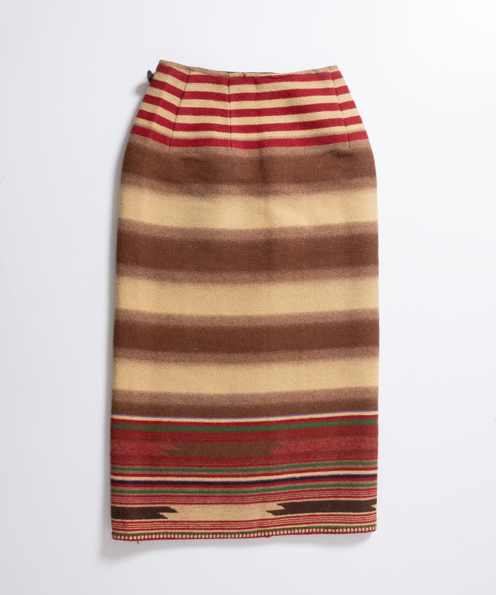 1980-90's POLO COUNTRY NATIVE PATTERN WRAP SKIRT DEADSTOCK