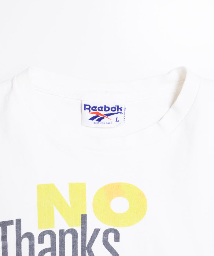 1990's REEBOK TEE NO THANKS I’LL WALK - A'r139 Kamakura