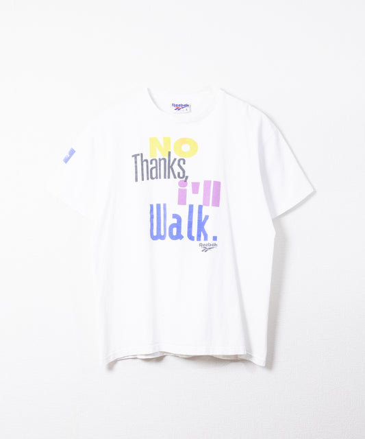 1990's REEBOK TEE NO THANKS I’LL WALK - A'r139 Kamakura