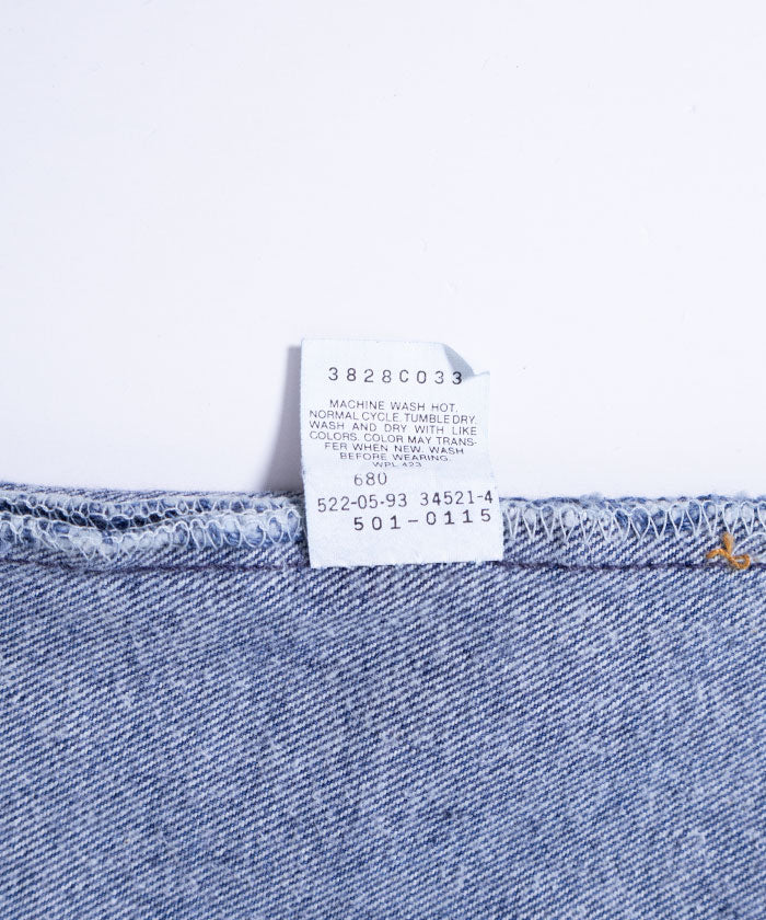 1990’s Levi's 501 INDIGO DENIM MADE IN USA - W38 L34 / リーバイス501 インディゴデニム アメリカ製