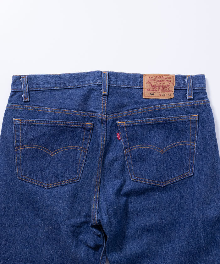 1990’s Levi's 501 INDIGO DENIM MADE IN USA - W38 L34 / リーバイス501 インディゴデニム アメリカ製