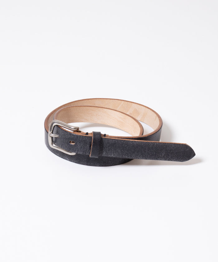 INTERIM インテリム　オークバークレザーベルト　25mm INTÉRIM】25mm OAK BARK LEATHER BELT / インテリム 25mm オーク