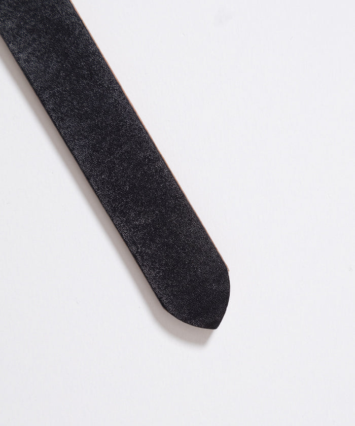 INTÉRIM】25mm OAK BARK LEATHER BELT / インテリム 25mm オーク