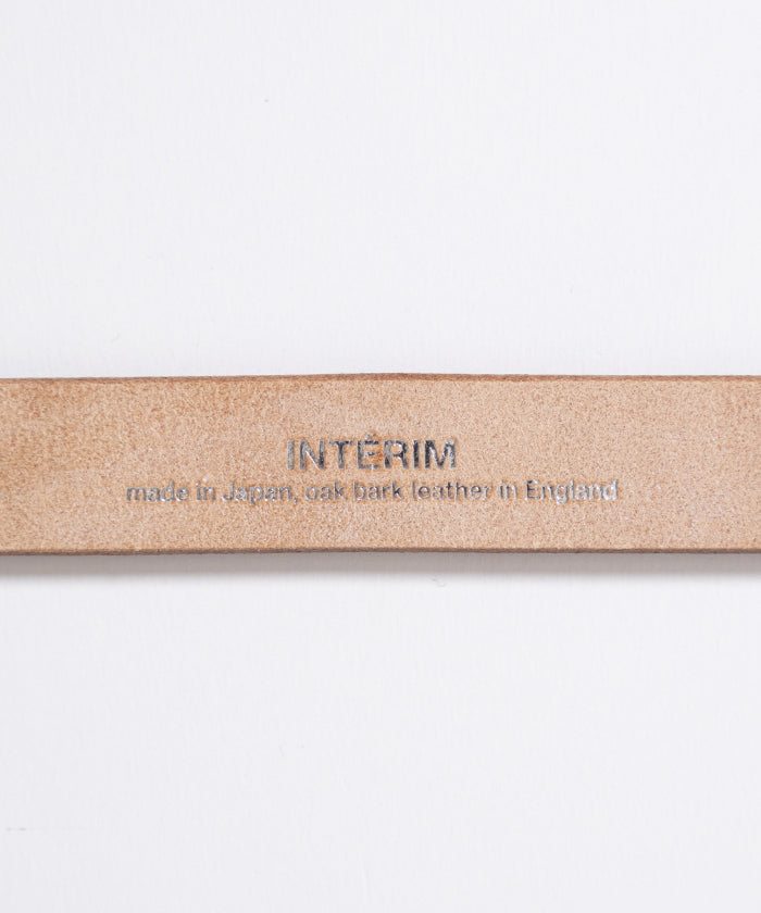 【INTÉRIM】25mm OAK BARK LEATHER BELT / インテリム 25ｍｍ オークバーク レザー ベルト 2026春夏 2026SS 正規取扱店 神奈川 鎌倉 セレクトショップ オンラインショップ 通販