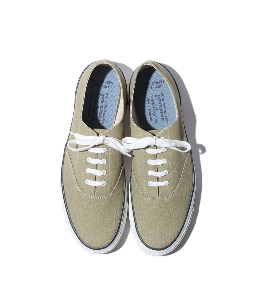 【ANATOMICA】WAKOUWA DECK SHOES LOW WHT SOLE - SAGE / アナトミカ ワクワ デッキシューズ 2024SS