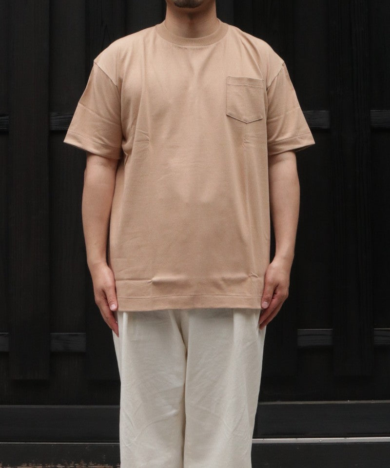 【ANATOMICA】 POCKET TEE - SAND / アナトミカ ポケットTシャツ