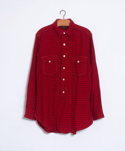 1930-40's RACINE WOOL SHIRT WITH CHIN STRAP