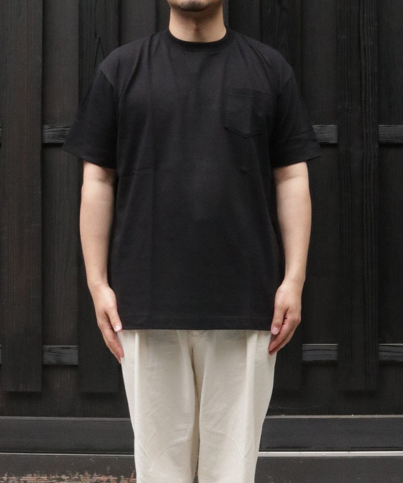 【ANATOMICA】POCKET TEE - BLACK / アナトミカ ポケットTシャツ ブラック