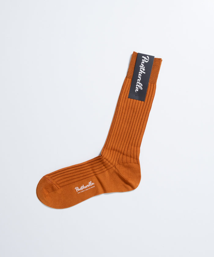 【Pantherella】5614 DANVERS - CUMIN / パンセレラ ダンバース コットン リブ ソックス ‐ ARZACH KAMAKURA 正規取扱店 神奈川 鎌倉 オンラインショップ 通販