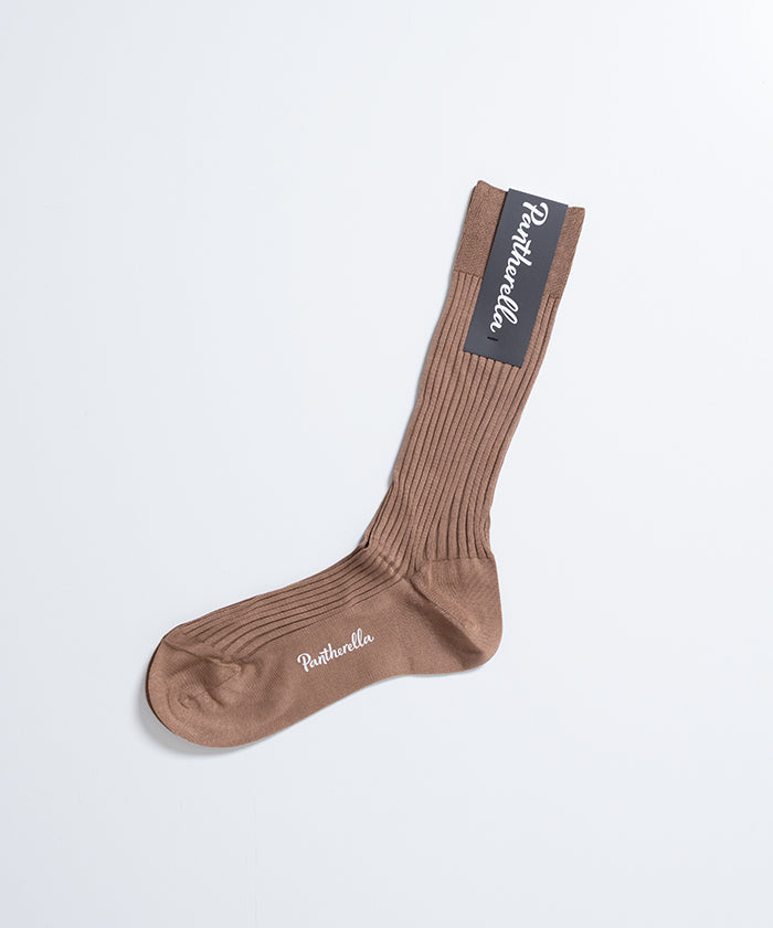 【Pantherella】5614 DANVERS - SEPIA / パンセレラ ダンバース コットン リブ ソックス ‐ ARZACH KAMAKURA 正規取扱店 神奈川 鎌倉 オンラインショップ 通販