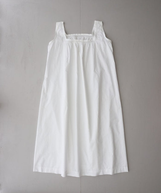 FRENCH ANTIQUE COTTON CAMISOLE NIGHTDRESS - A'r139 Kamakura