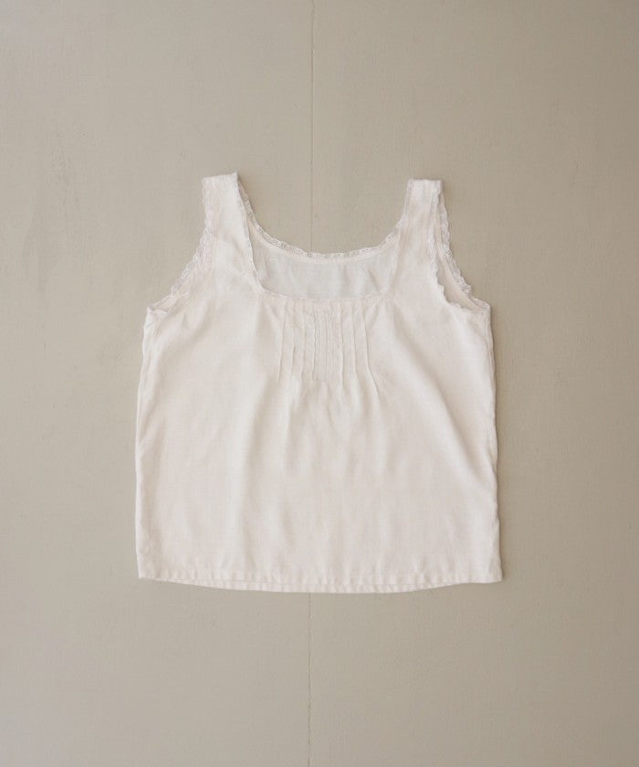 FRENCH ANTIQUE LINEN CAMISOLE - A'r139 Kamakura