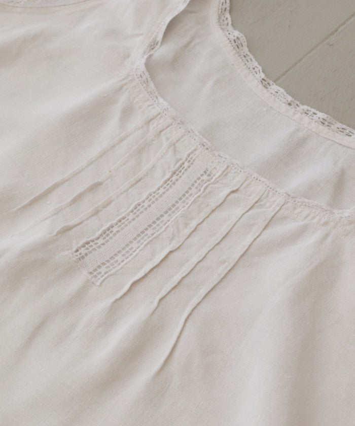 FRENCH ANTIQUE LINEN CAMISOLE - A'r139 Kamakura