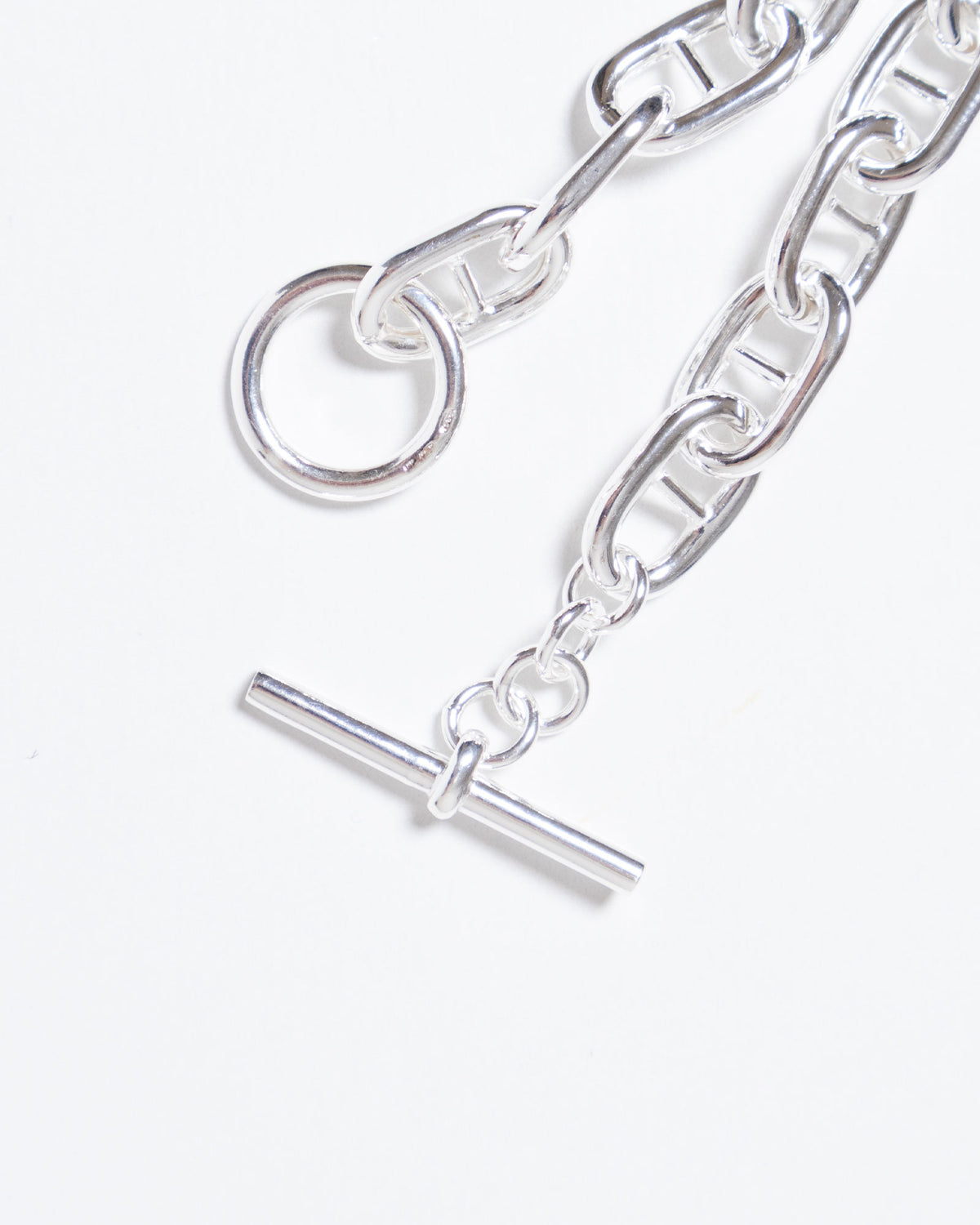 ANCHOR CHAIN T-BAR BRACELET ITALIAN SILVER 925 GRAND