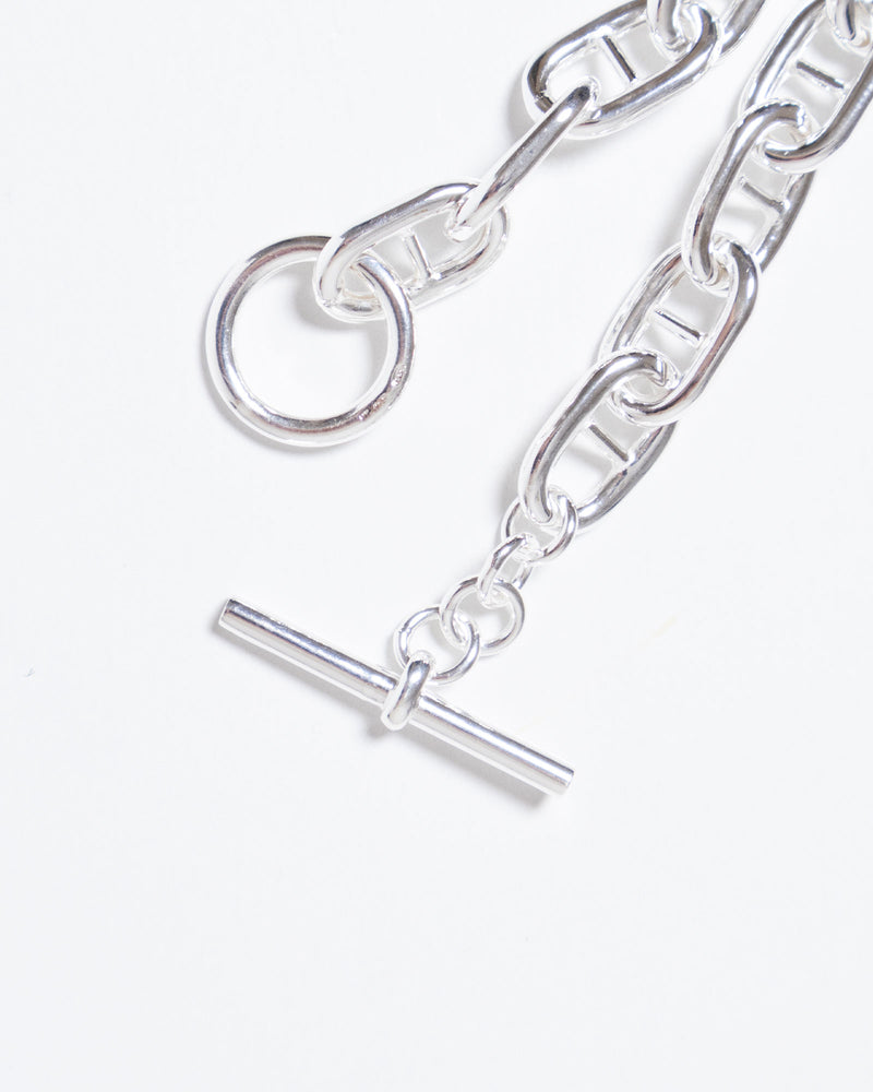 ANCHOR CHAIN T-BAR BRACELET ITALIAN SILVER 925 GRAND