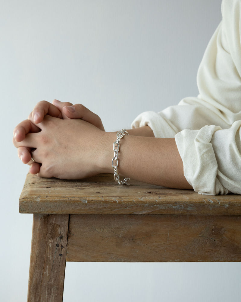 ANCHOR CHAIN T-BAR BRACELET ITALIAN SILVER 925 GRAND