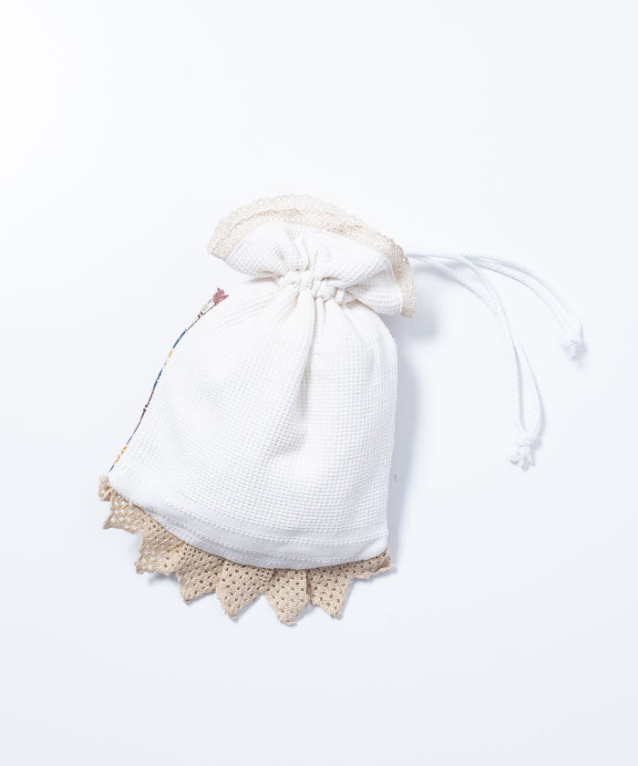 ANTIQUE EMBROIDERY DRAWSTRING BAG / アンティーク トランシルヴァニア刺繍 巾着バッグ 通販 オンラインショップ 刺繍 カバン デッドストック 通販 オンラインショップ プレゼント