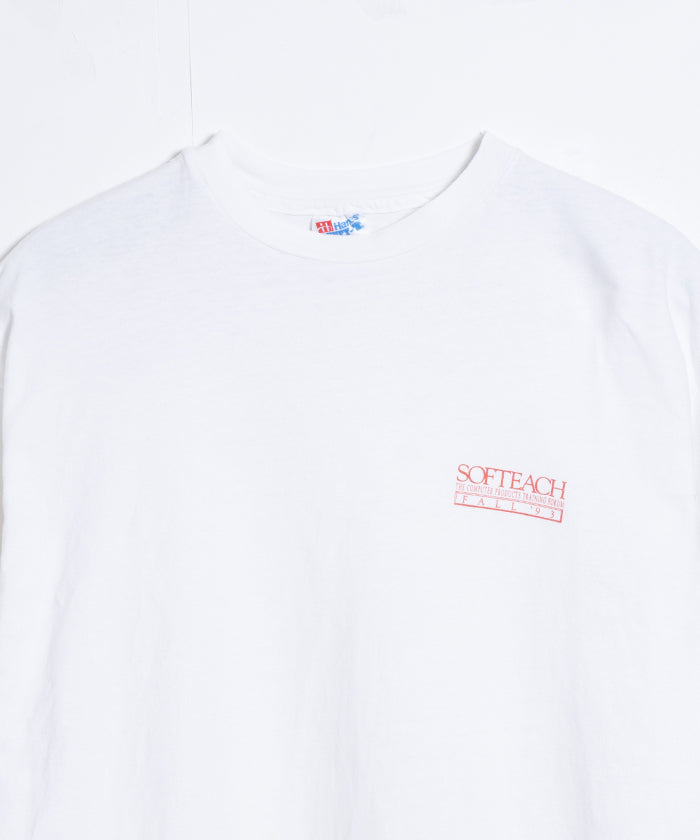 1990's HANES TEE SOFTEACH APPLE