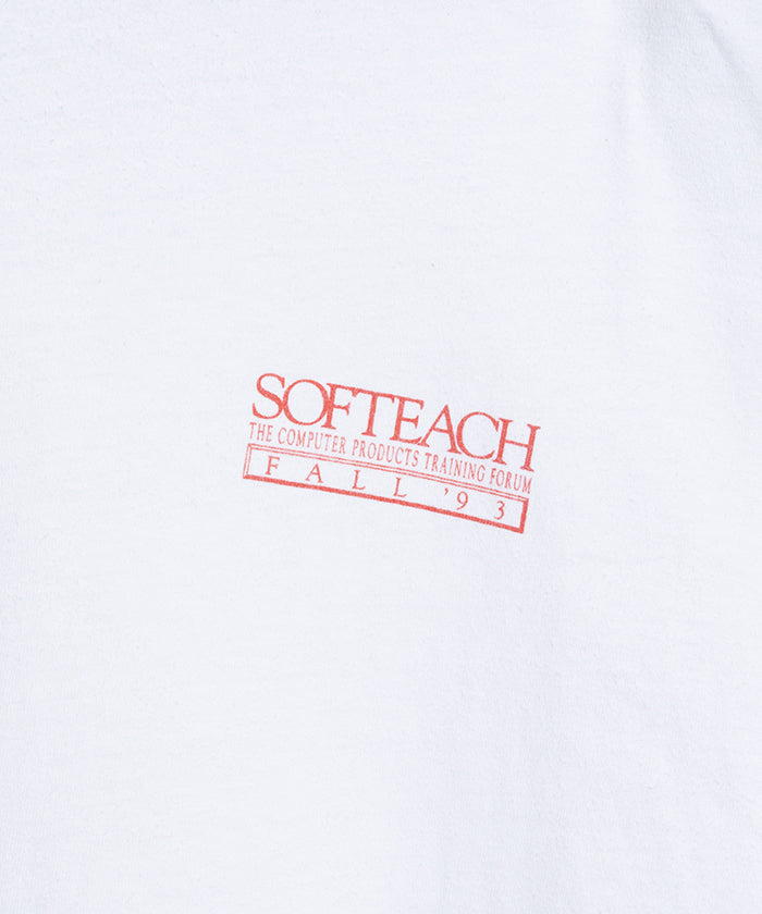 1990's HANES TEE SOFTEACH APPLE